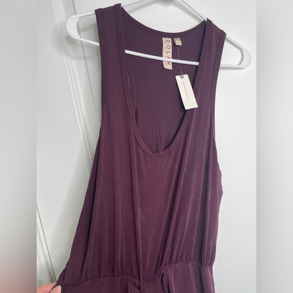 NWT Anthropologie DOLAN Sleeveless Draped Maxi Dress in Wine Size Large - Picture 9 of 16